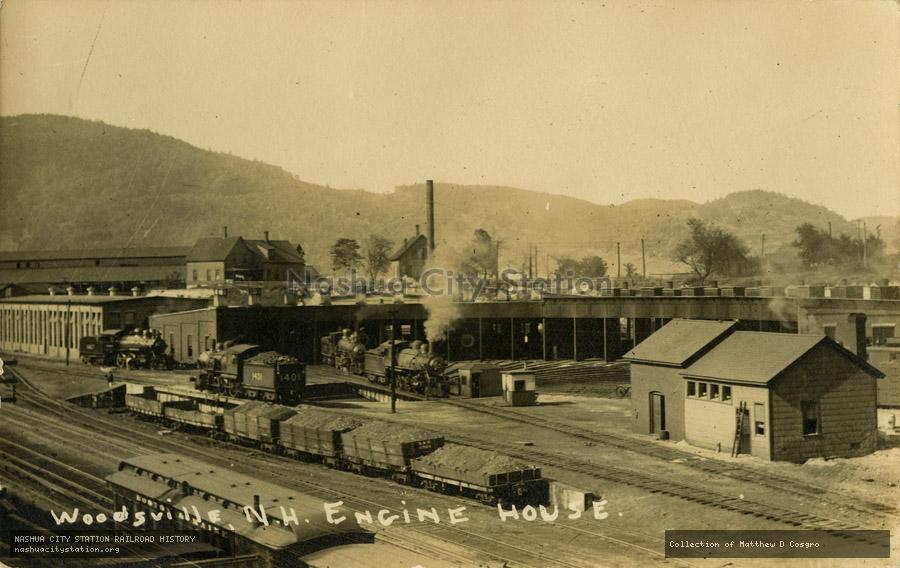 Postcard: Woodsville, N.H. Engine House